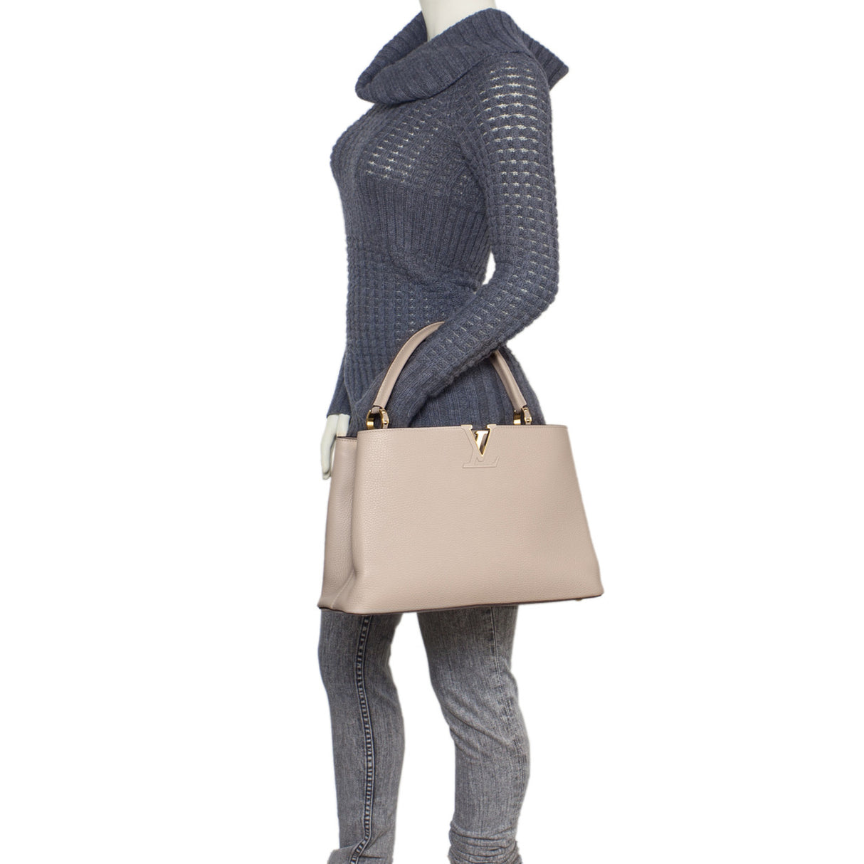 Louis Vuitton Taurillon Leather Capucines MM Handbags Louis Vuitton