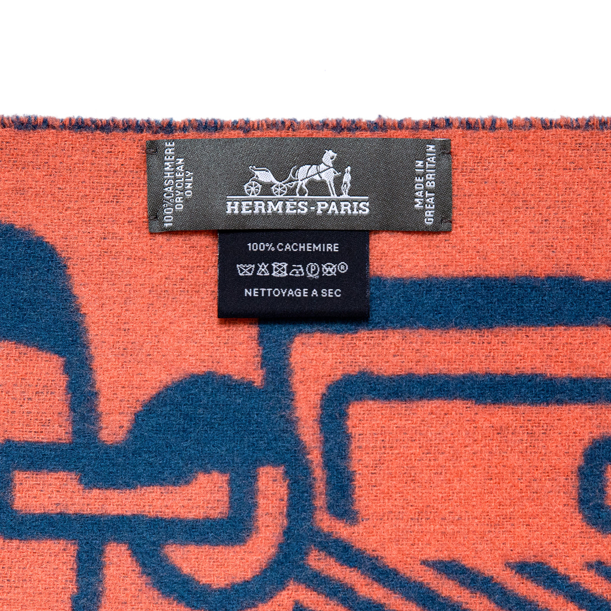 Hermes Cashmere Casaque Do Re Boucles Muffler Scarf Handbags Hermes