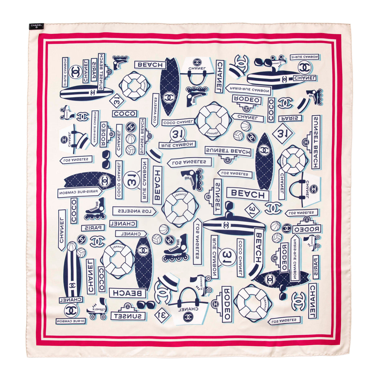 Chanel Silk Square Scarf Accessories Chanel