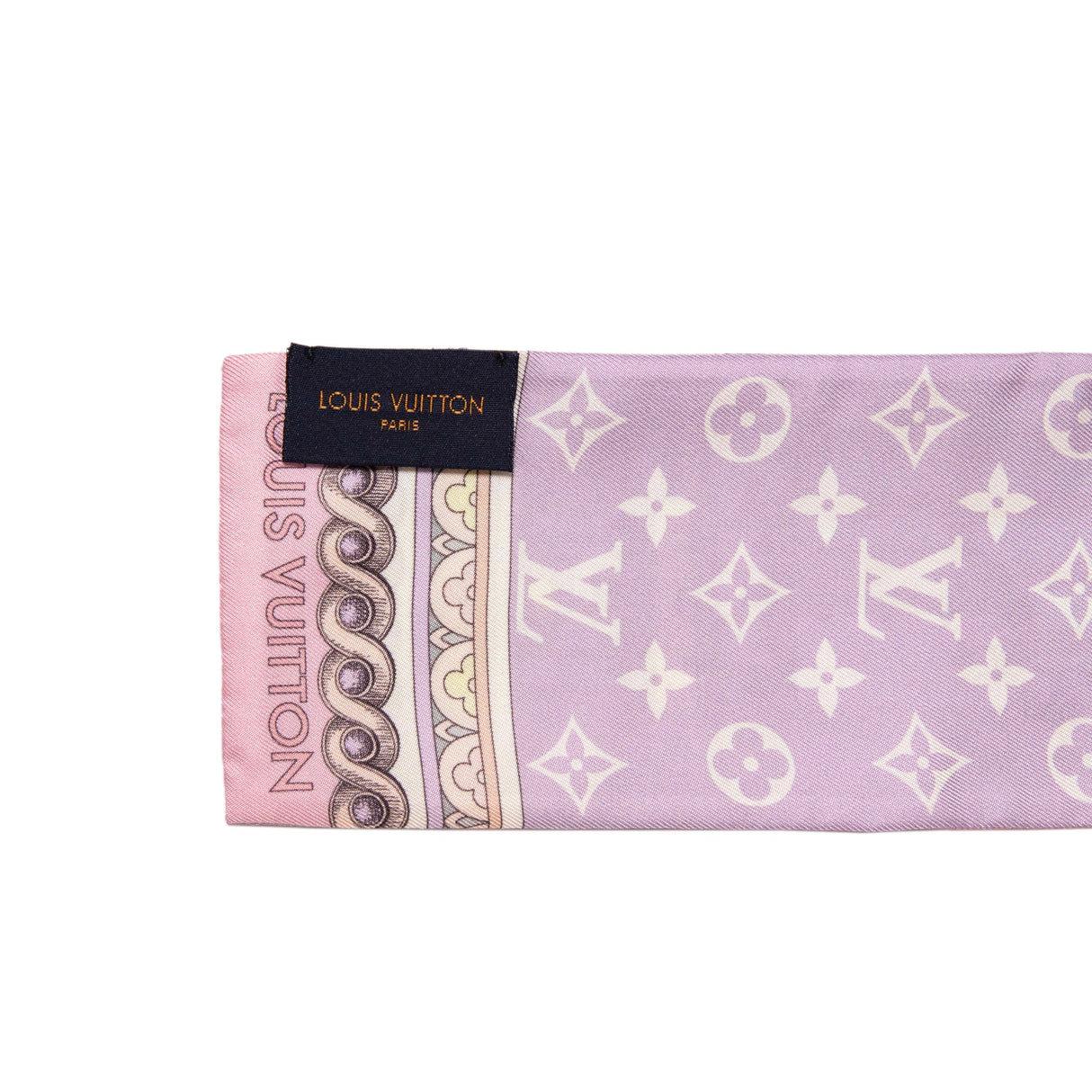 Louis Vuitton Mauve Silk Around The World Bandeau Accessories Louis Vuitton