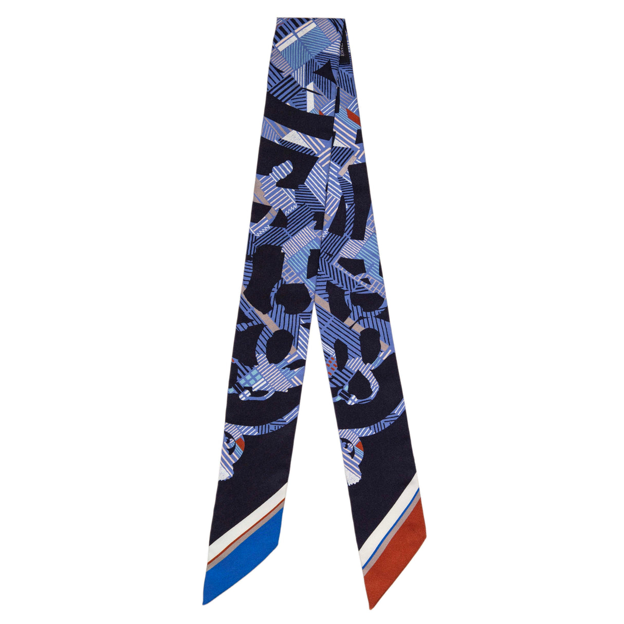 Hermes Marine Silk Cavalcadour Morning Twilly Accessories Hermes