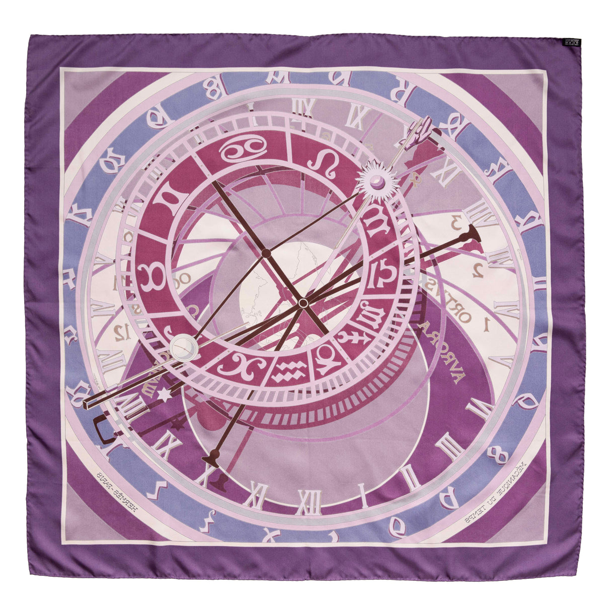 Hermes Silk Mecanique du Temps Scarf 90 Accessories Hermes