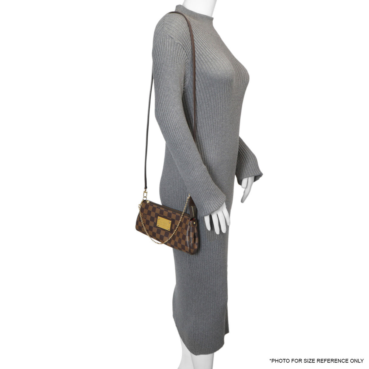 Louis Vuitton Damier Ebene Eva Clutch Handbags Louis Vuitton