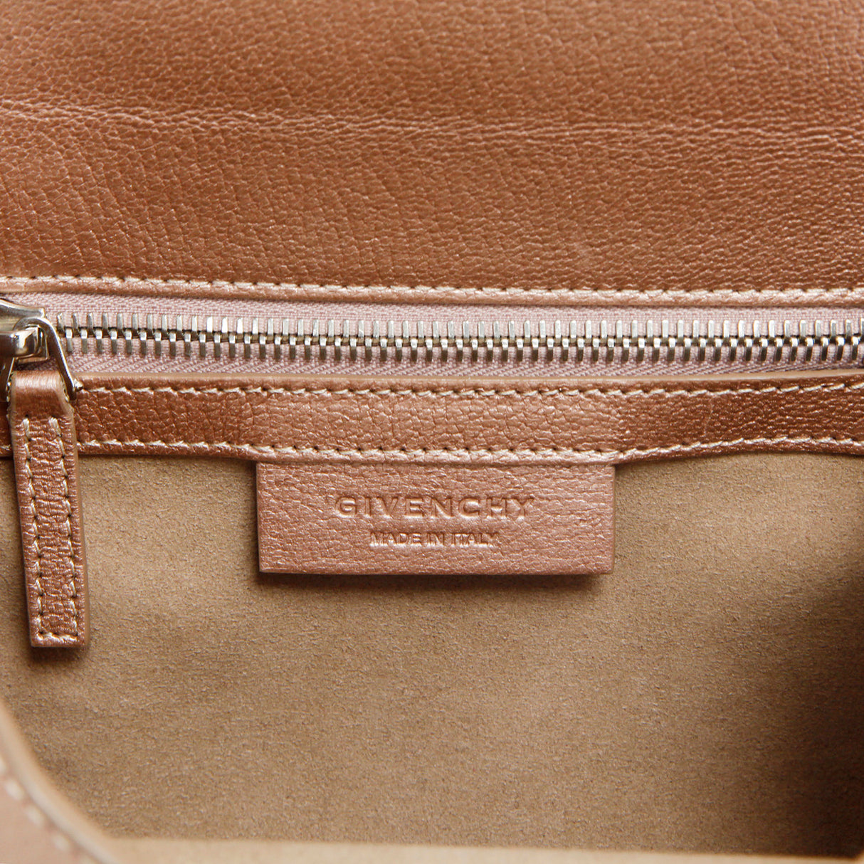 Givenchy Rose Gold Calfskin Mini Pandora Box Chain Crossbody Handbags Givenchy