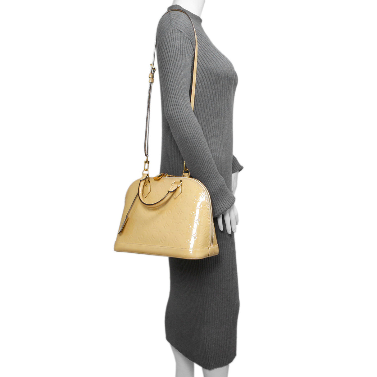 Louis Vuitton Citrine Vernis Alma PM Handbags Louis Vuitton