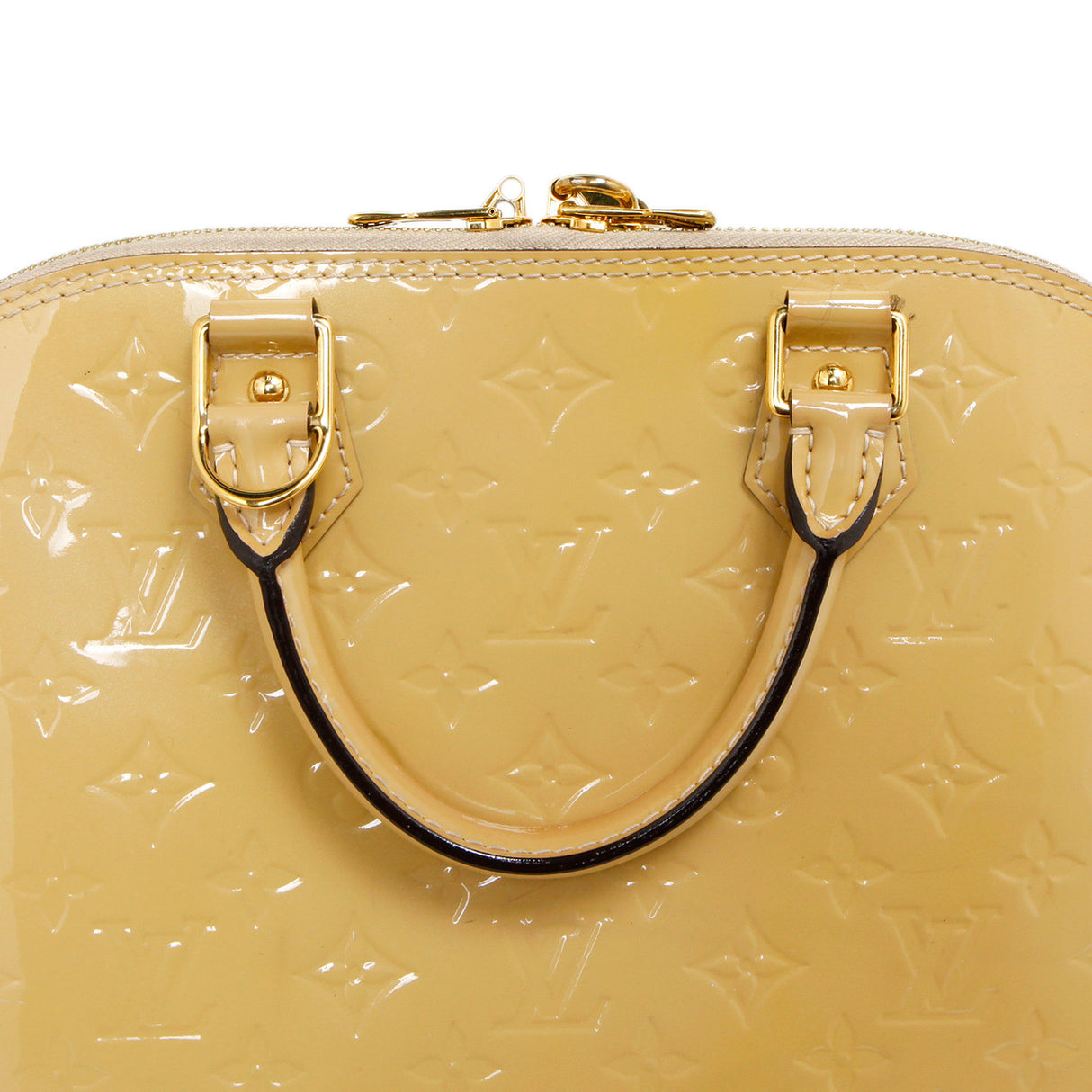 Louis Vuitton Citrine Vernis Alma PM Handbags Louis Vuitton