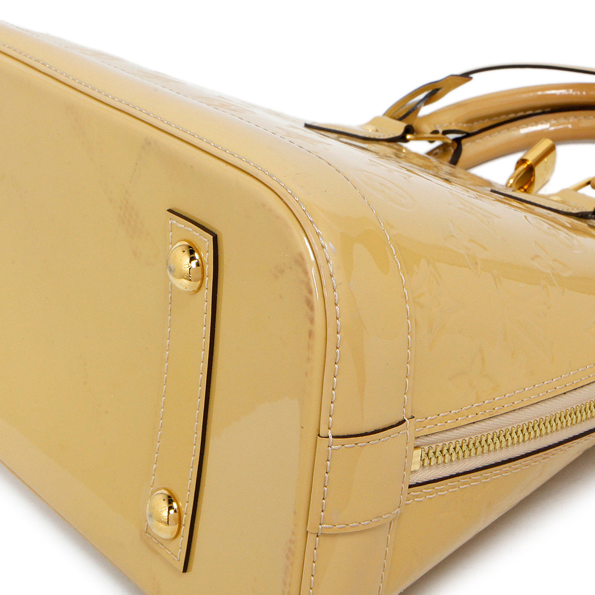 Louis Vuitton Citrine Vernis Alma PM Handbags Louis Vuitton