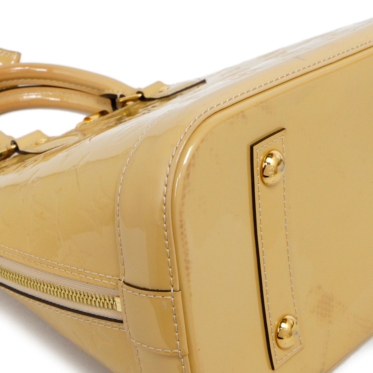 Louis Vuitton Citrine Vernis Alma PM Handbags Louis Vuitton