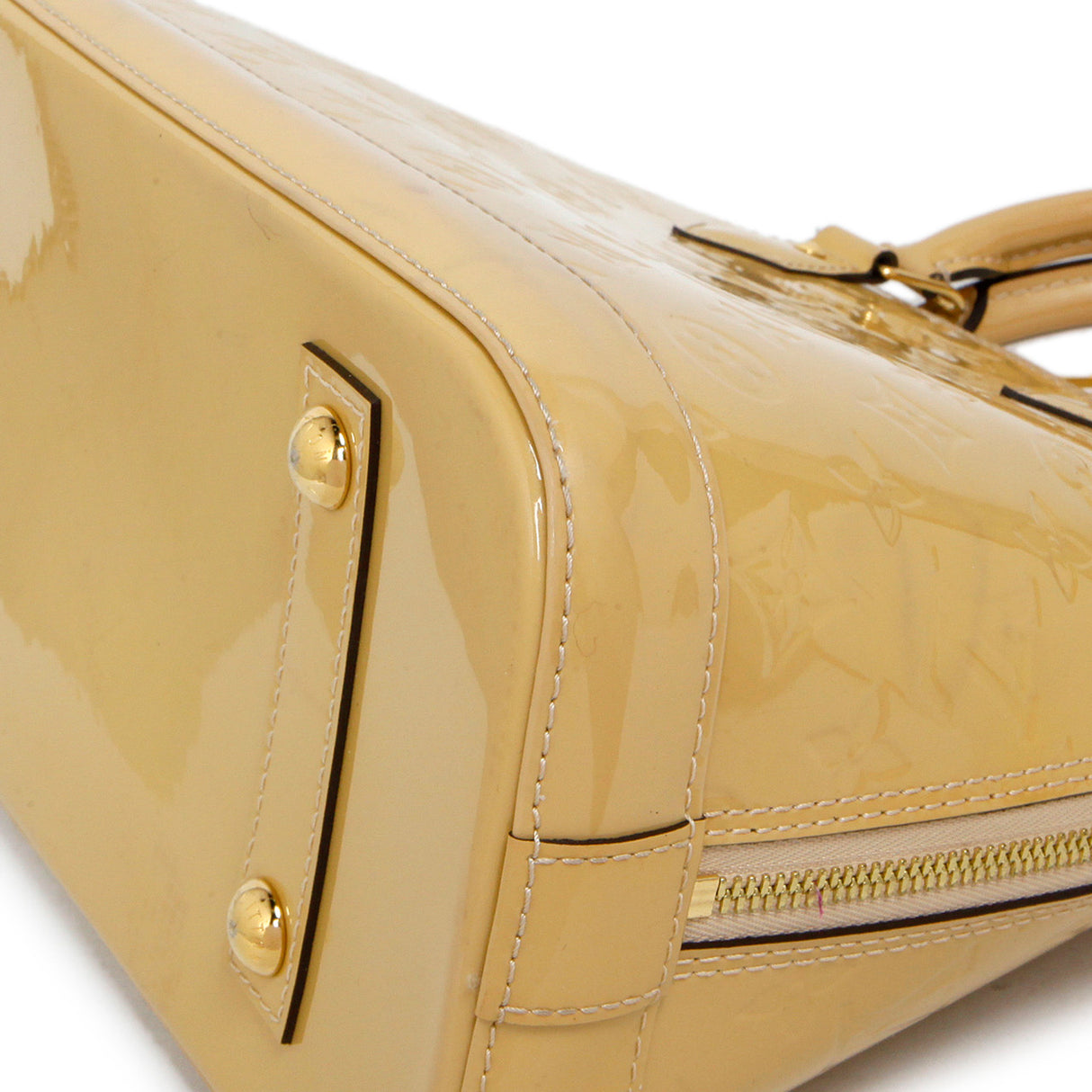 Louis Vuitton Citrine Vernis Alma PM Handbags Louis Vuitton