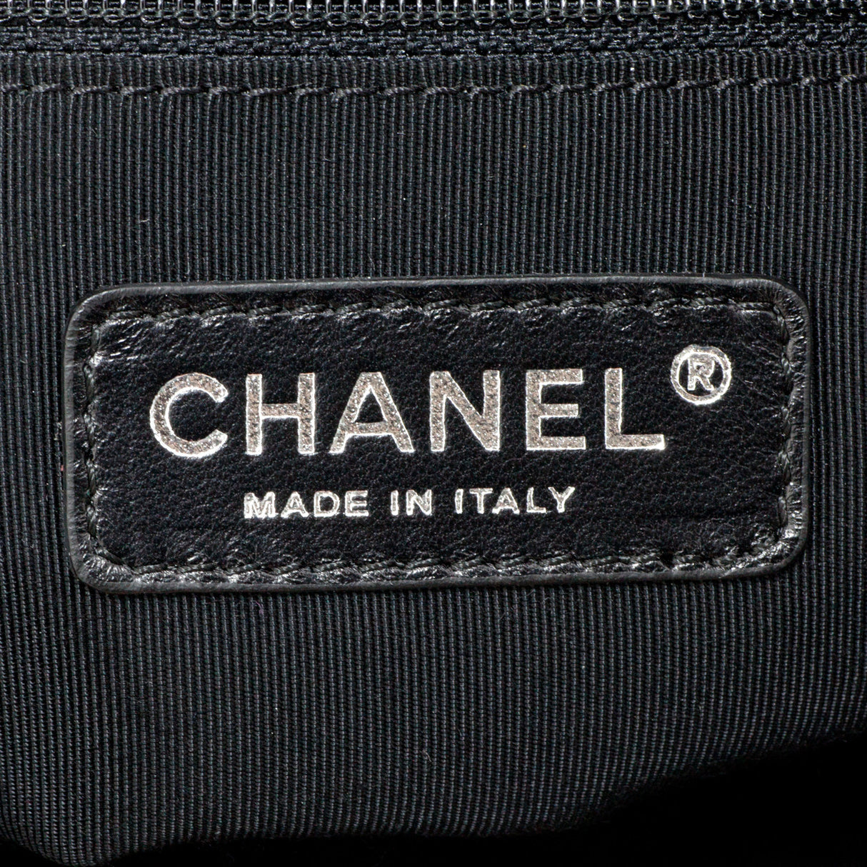 Chanel Grey Quilted Grosgrain Denim Drawstring Tote Handbags Chanel