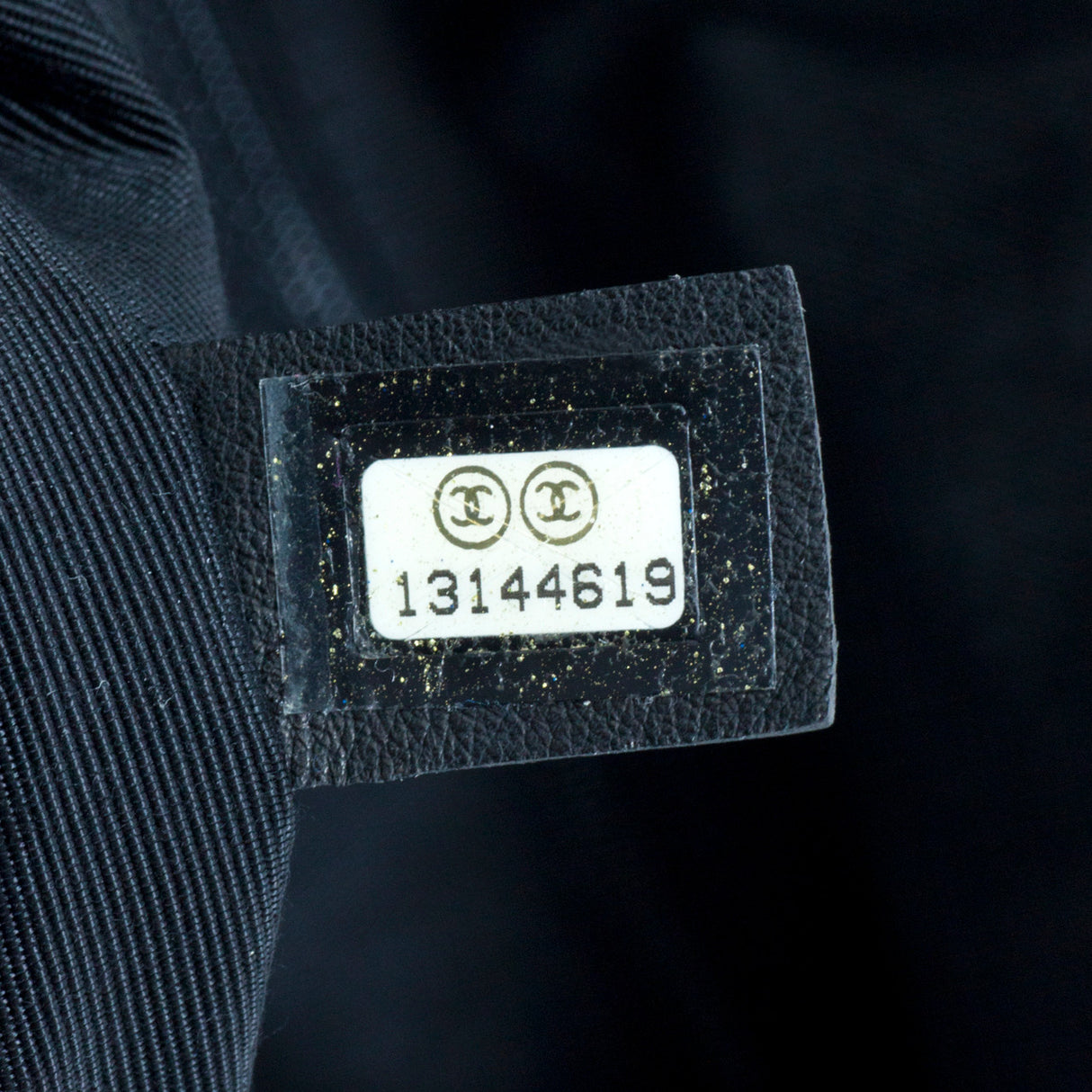 Chanel Grey Quilted Grosgrain Denim Drawstring Tote Handbags Chanel