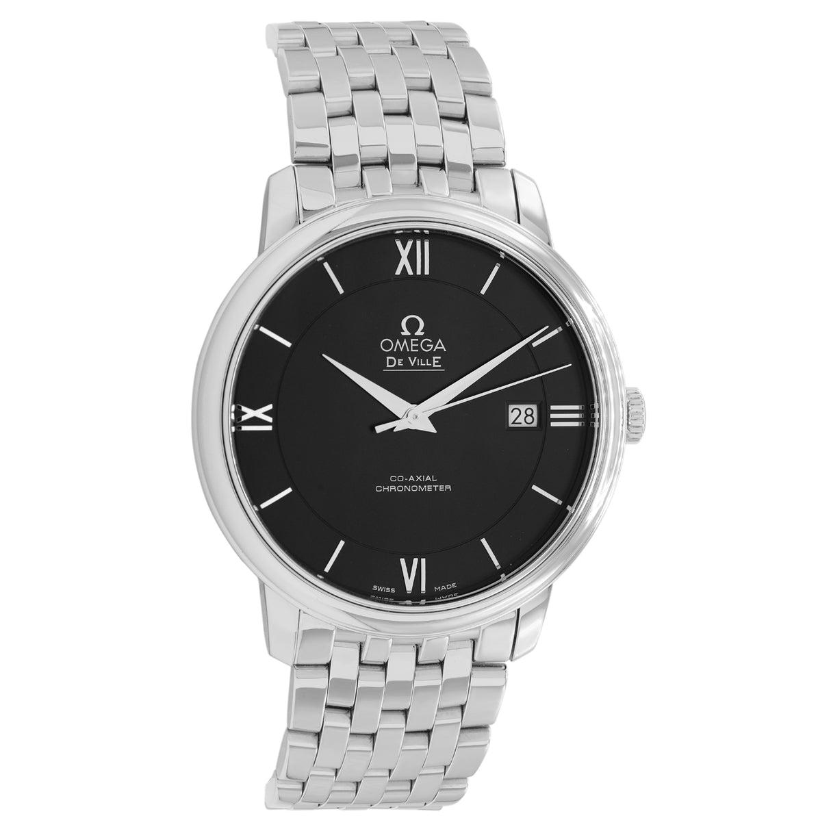 Omega Stainless Steel De Ville Prestige Co-Axial 39.5mm 424.10.40.20.01.001 Watches Omega