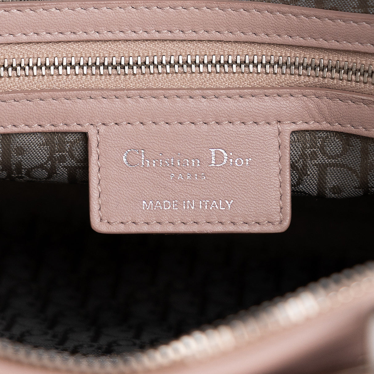 Christian Dior Pink Lambskin Cannage Large Lady Dior Christian Dior