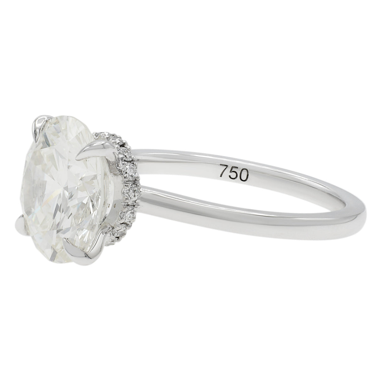 18K White Gold 3.23 Carat Diamond Ring Modaselle