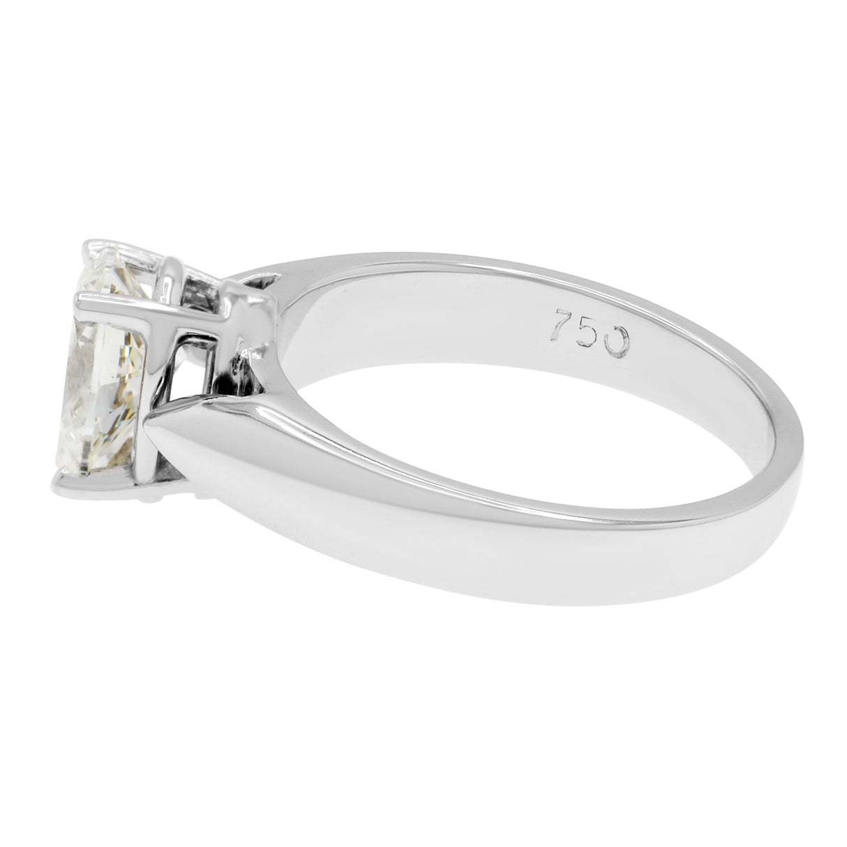 18K White Gold 1.16 Carat Pear Diamond Solitaire Ring Fine Jewellery Modaselle