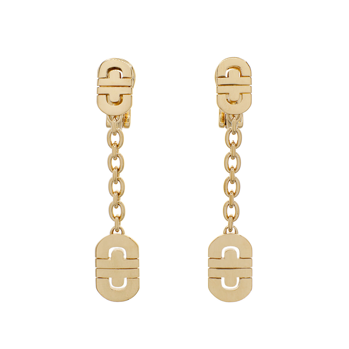 Bulgari 18K Yellow Gold Parentesi Drop Earrings Designer Jewellery Bulgari