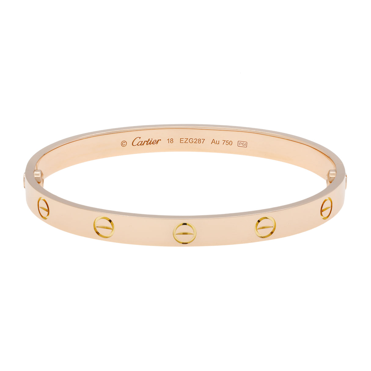 Cartier 18K Rose Gold Classic Love Bracelet Designer Jewellery Cartier