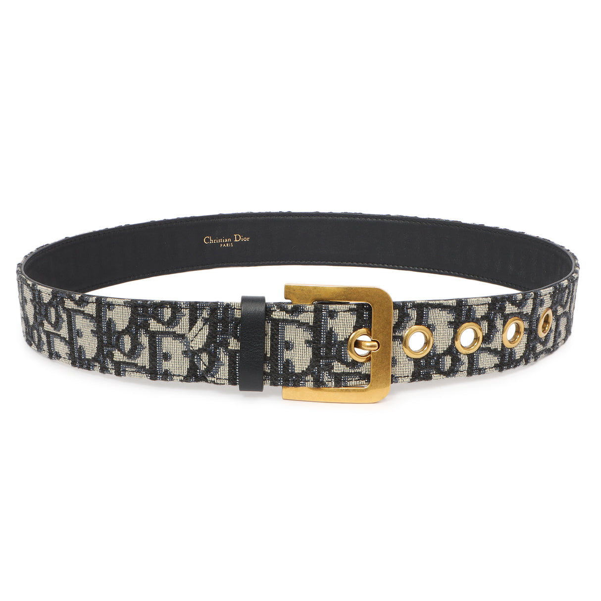 Christian Dior Blue Oblique Diorquake Belt Christian Dior
