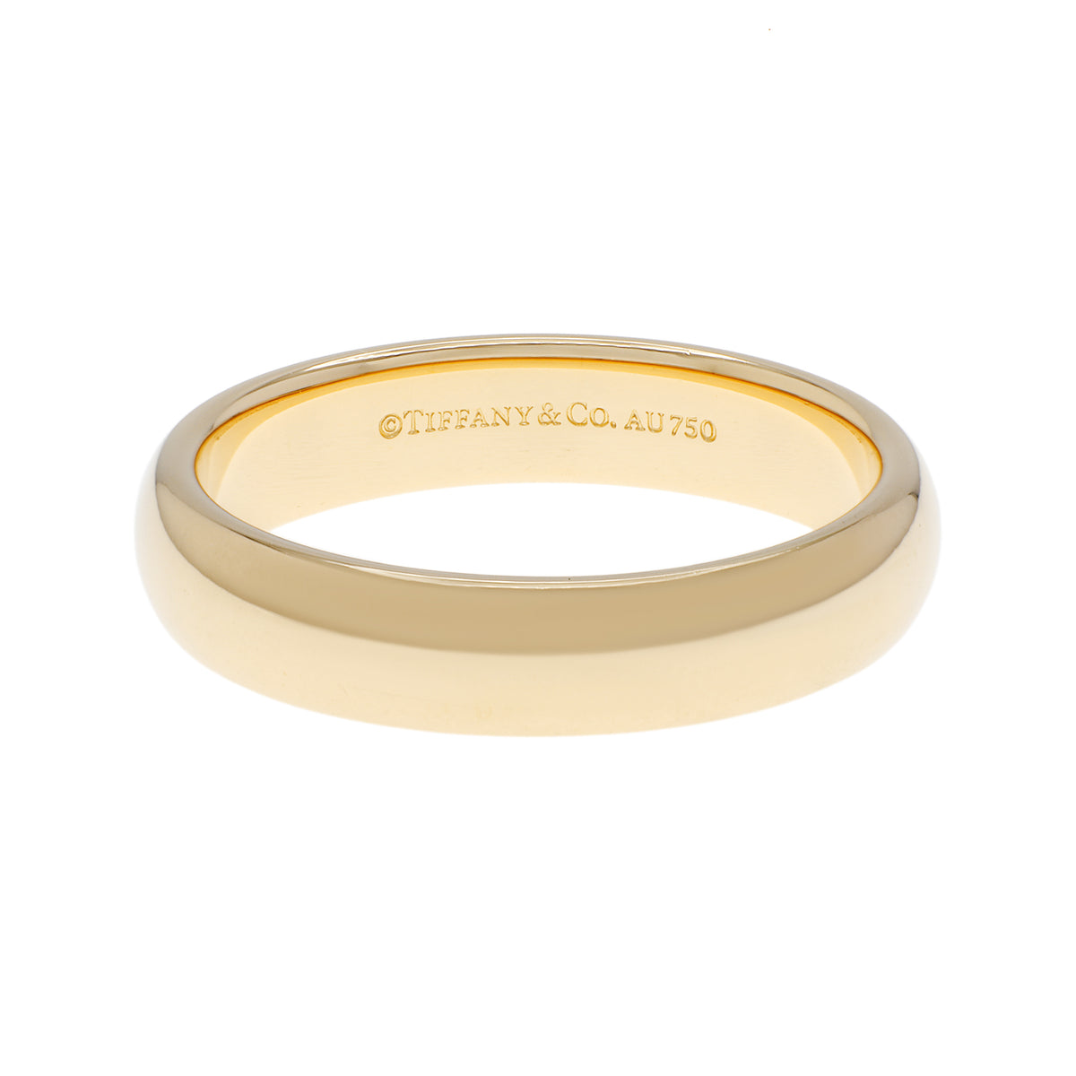 Tiffany 18K Yellow Gold Forever Wedding Band Ring