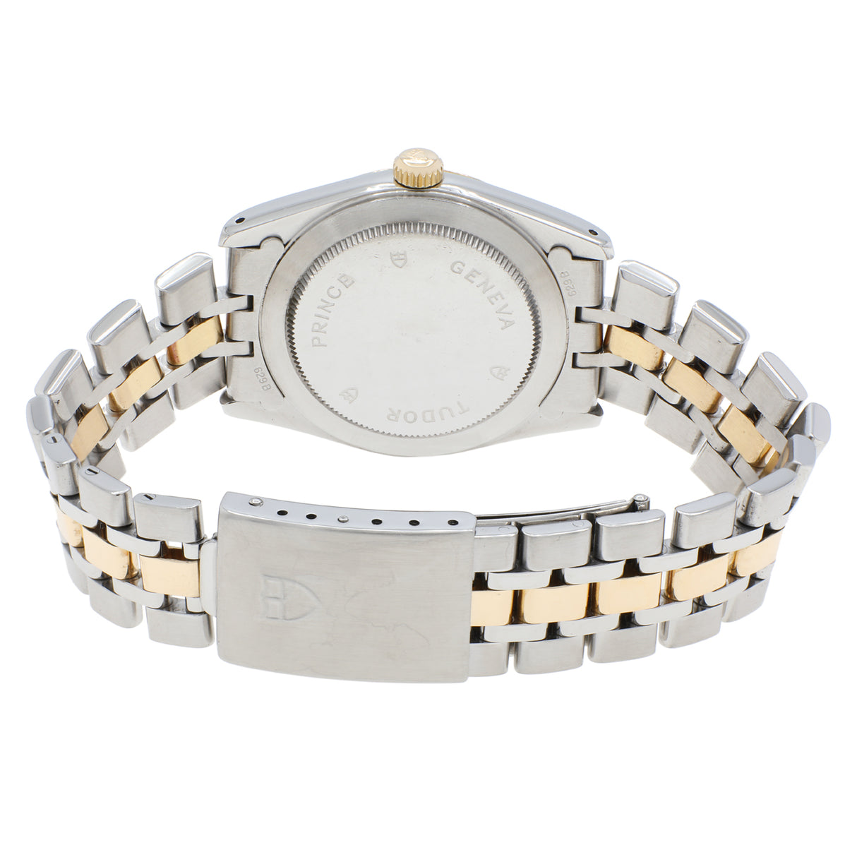 Tudor 18K Yellow Gold Stainless Steel Prince Date 74033 Watches Tudor