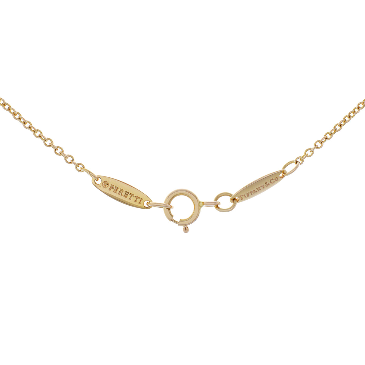 Tiffany & Co. 18K Yellow Gold 0.17 Carat Diamonds by the Yard Single Pendant Designer Jewellery Tiffany and Co