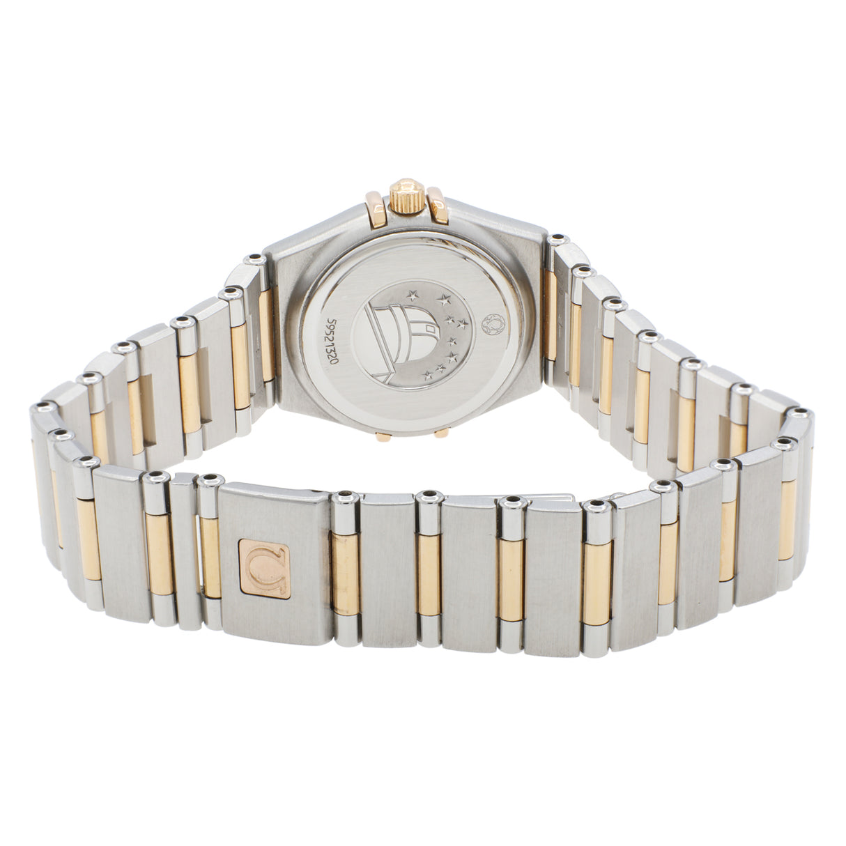 Omega Stainless Steel 18K Rose Gold Diamond Constellation 1360.75.00 Watches Omega