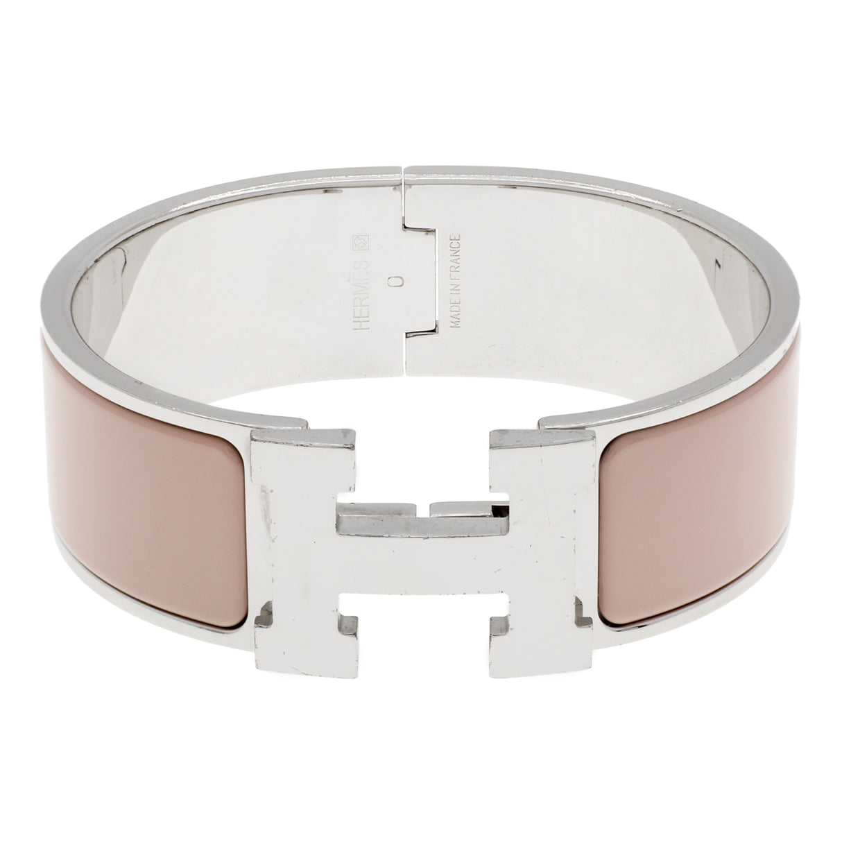 Hermes Mauve Pale Enamel Clic Clac H Bracelet Designer Jewellery Hermes