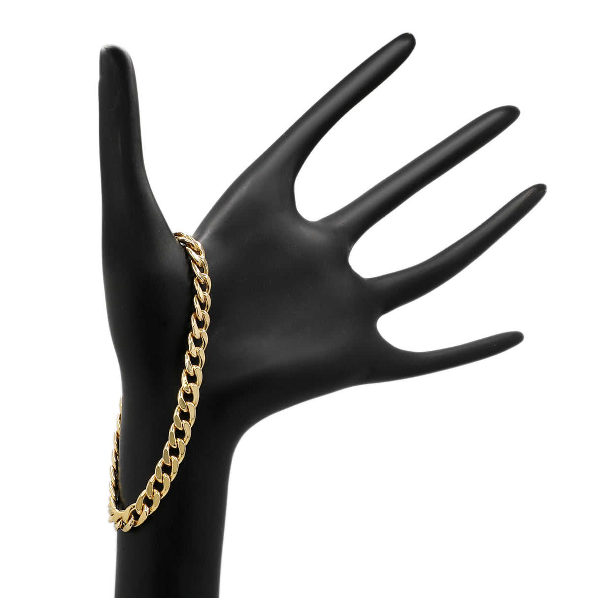 18K Yellow Gold Curb Link Bracelet Fine Jewellery Modaselle