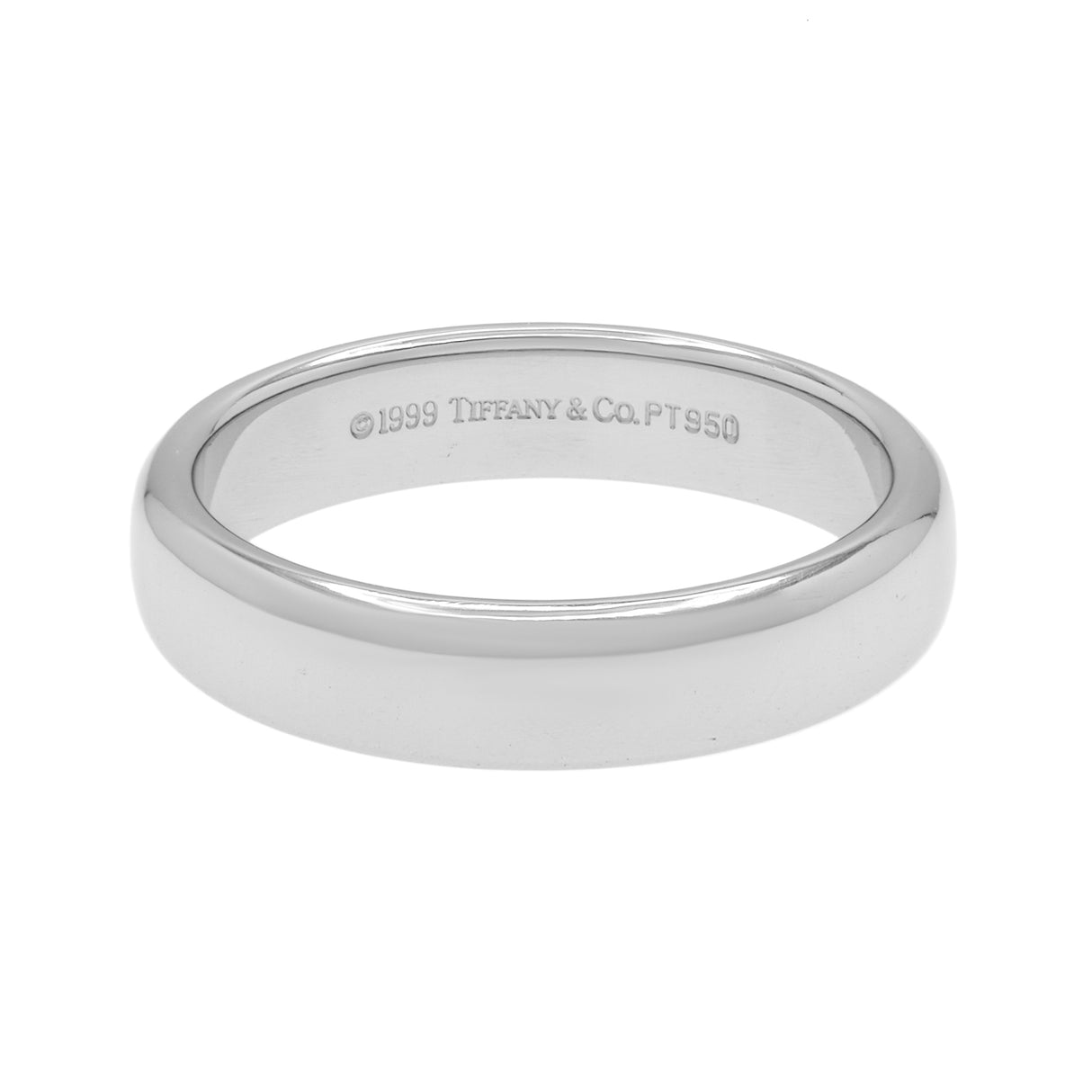 Tiffany & Co. Platinum 4.5mm Wedding Band Ring Designer Jewellery Tiffany and Co