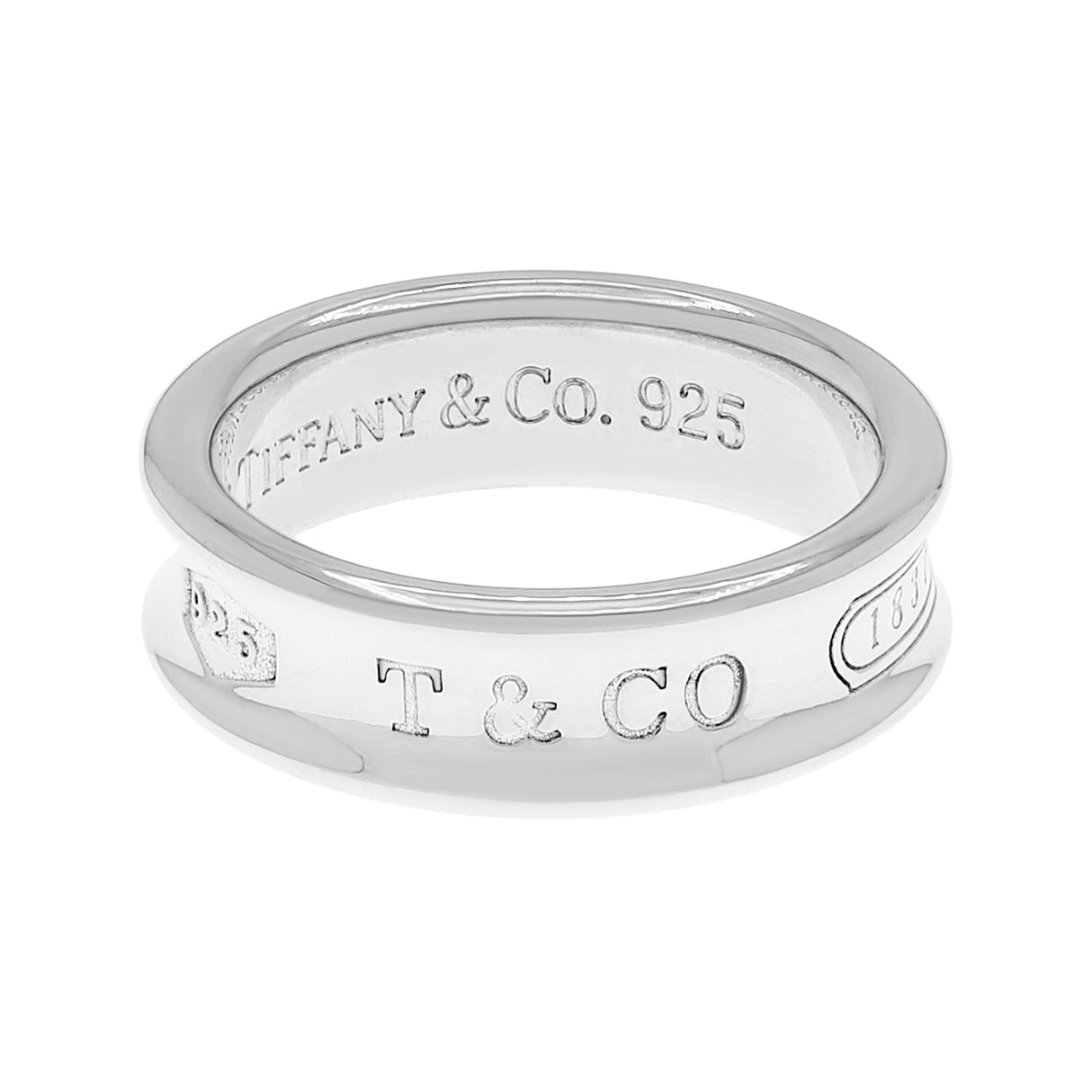 Tiffany & Co. Sterling Silver 1837 Ring Designer Jewellery Tiffany and Co