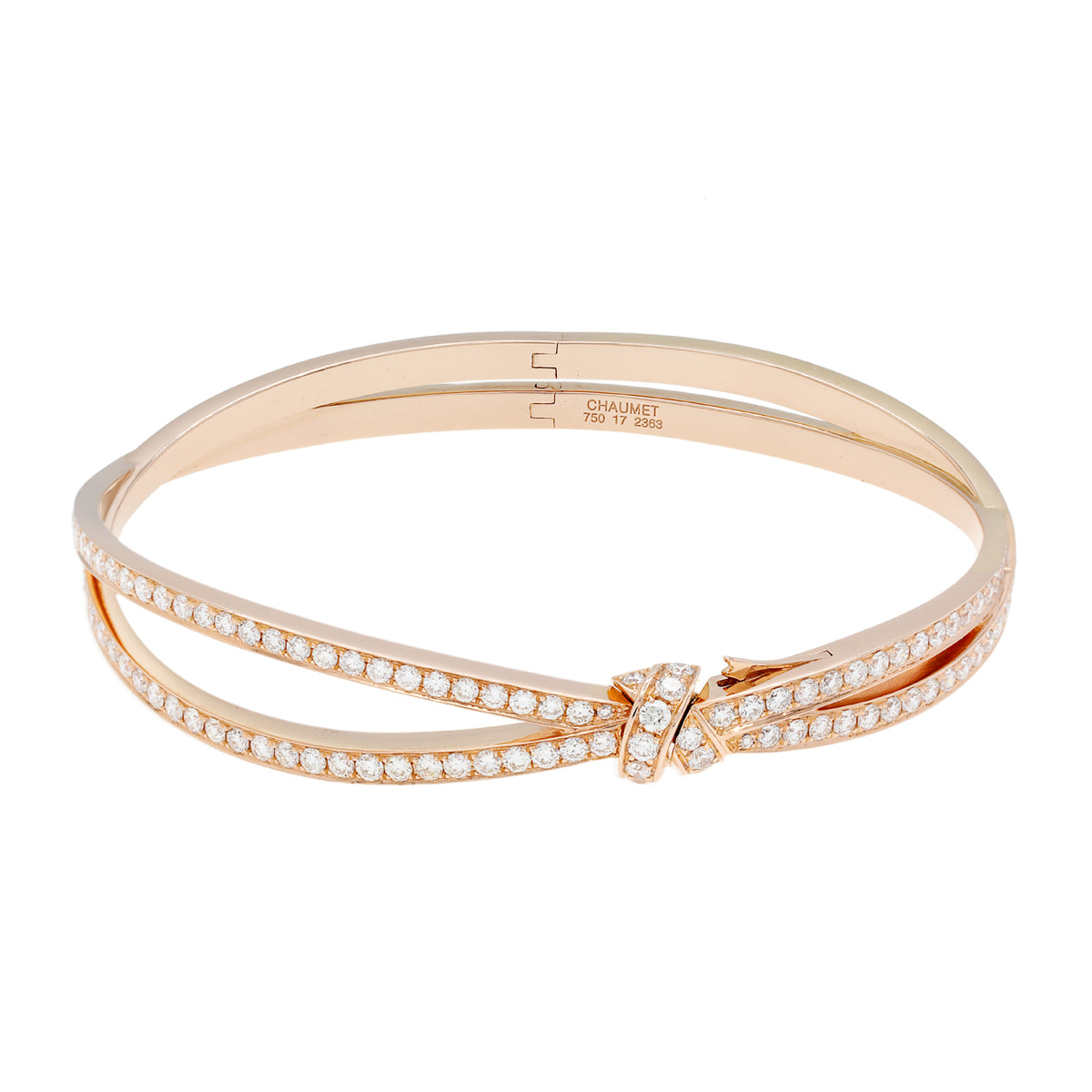 Chaumet 18K Rose Gold Diamond Séduction Bracelet Designer Jewellery Chaumet
