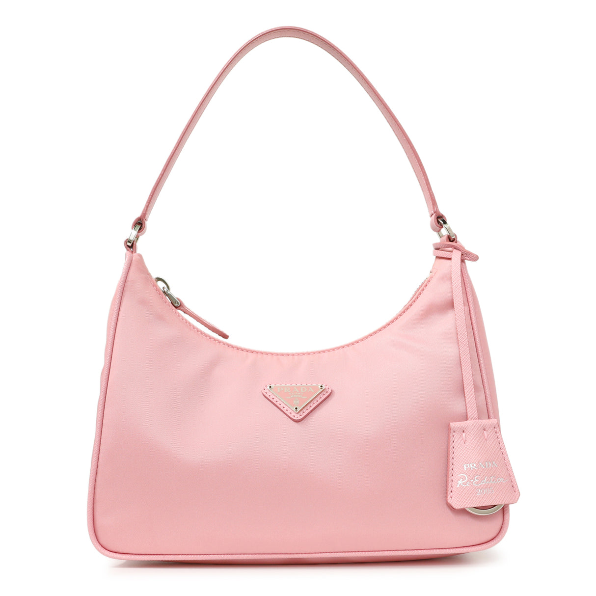 Prada Rosa Tessuto Nylon Saffiano Mini Re-Edition 2005 Bag Handbags Prada