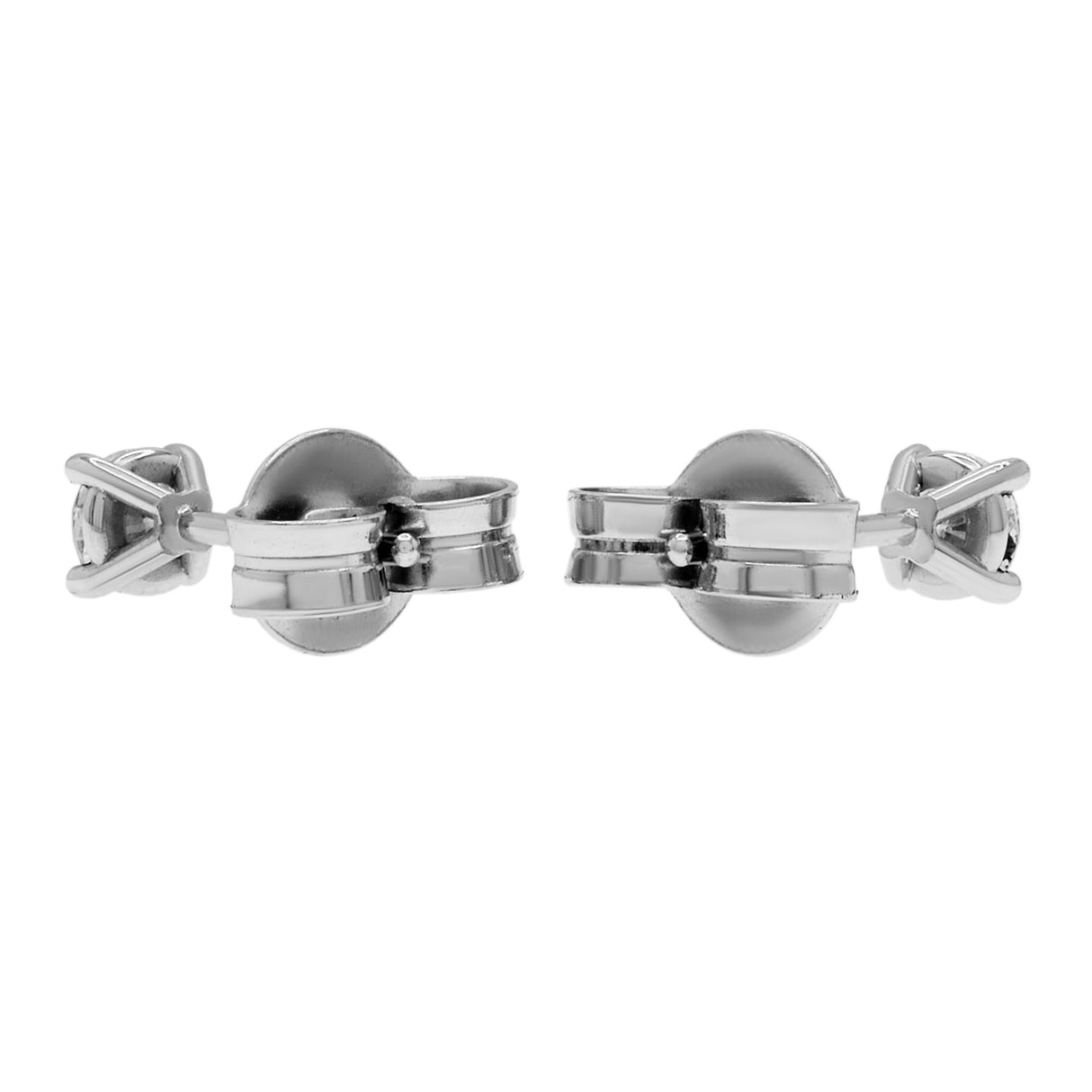 18K White Gold 0.25 Carat Diamond Stud Earrings Fine Jewellery Modaselle