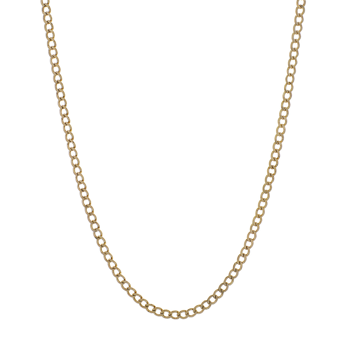14k Yellow Gold Curb Link Chain Fine Jewellery Modaselle