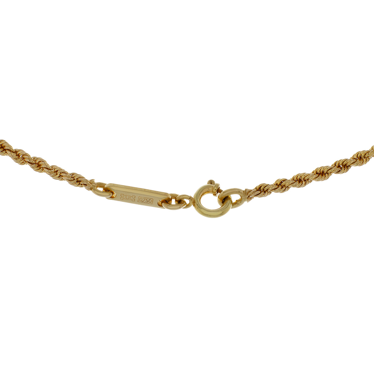 Chopard 18K Yellow Gold Rope Necklace Designer Jewellery Chopard