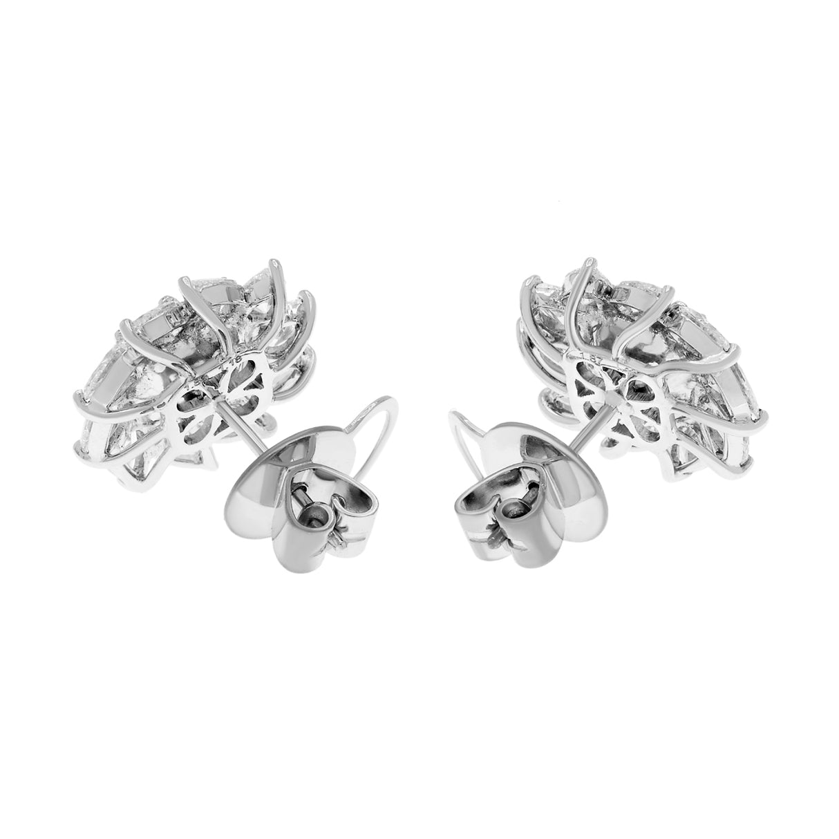 18k White Gold 3.70 Carat Fancy Yellow Diamond Earrings Fine Jewellery Modaselle