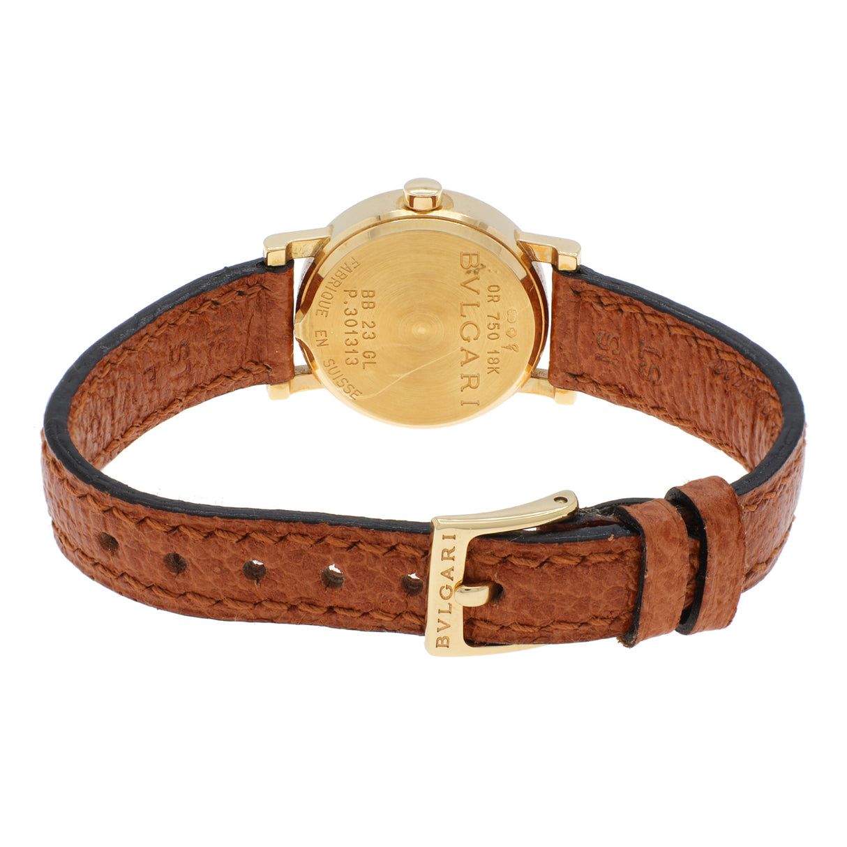 Bulgari 18K Yellow Gold 23mm Quartz Watch BB 23 GL Watches Bulgari