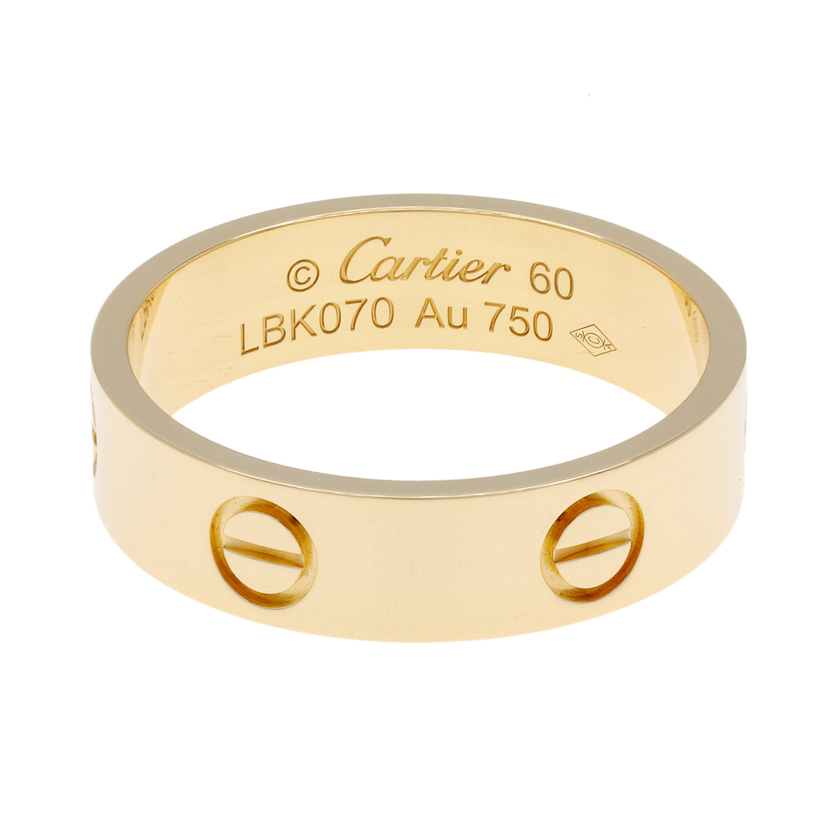 Cartier 18K Yellow Gold Classic Love Ring Designer Jewellery Cartier