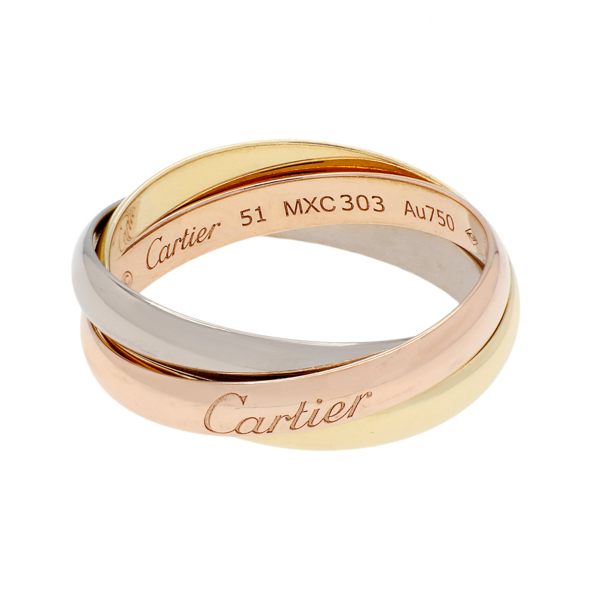 Cartier 18K Small Trinity Ring Designer Jewellery Cartier