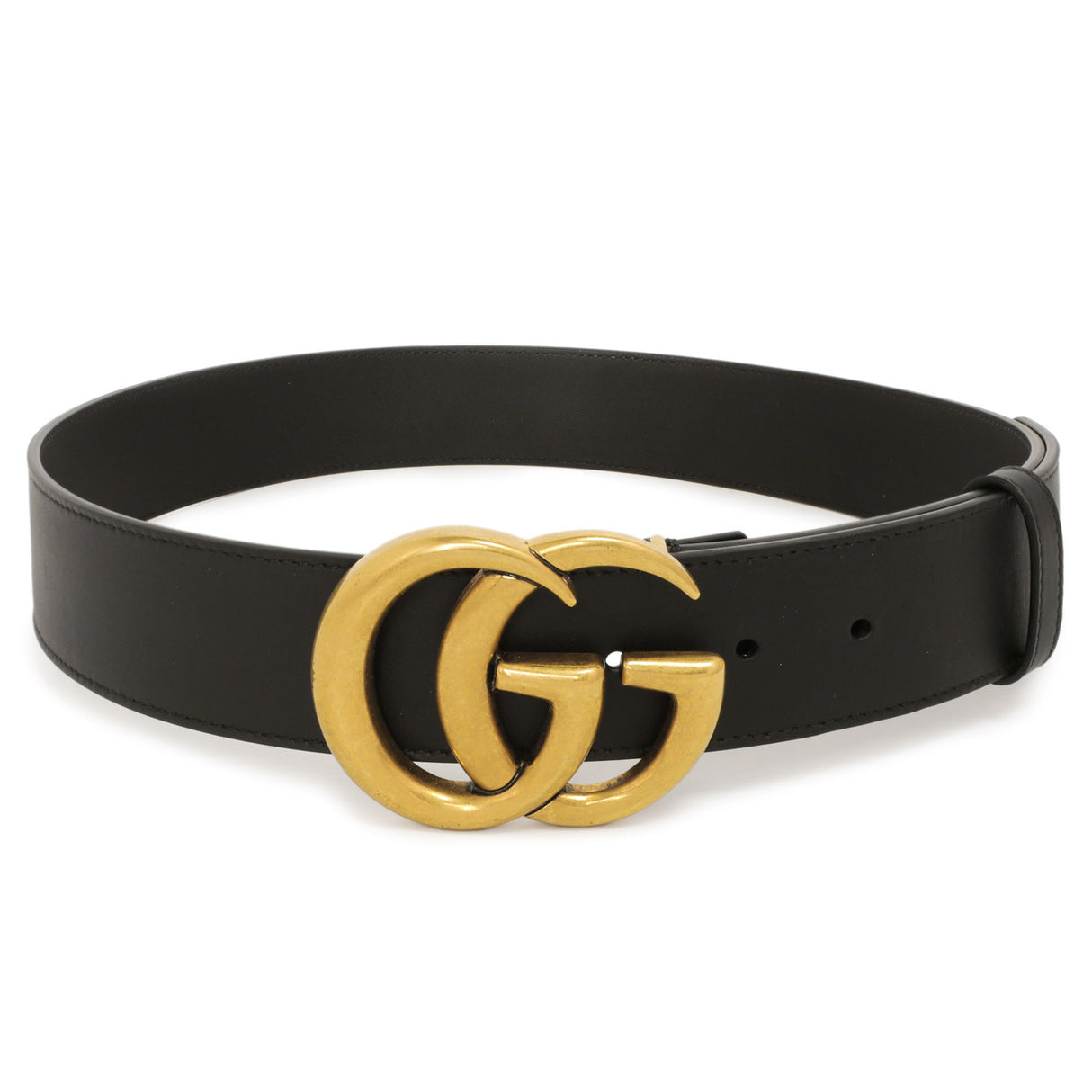 Gucci Black Calfskin Double G 40mm Belt Gucci