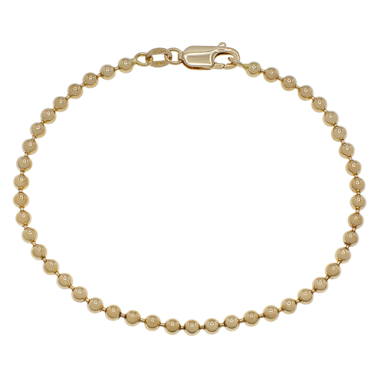 18K Yellow Gold Bead Bracelet Fine Jewellery Modaselle