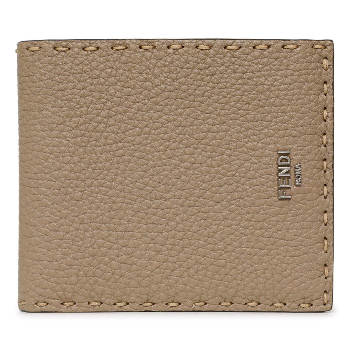 Fendi Taupe Selleria Bifold Wallet Accessories Fendi