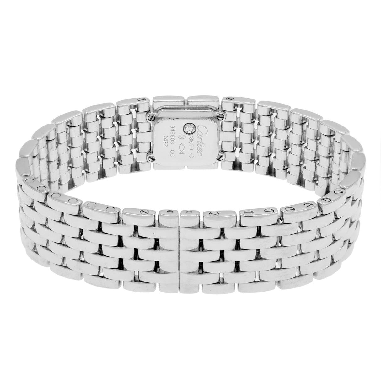 Cartier 18K White Gold Diamond Panthere Ruban 2422 Watches Cartier