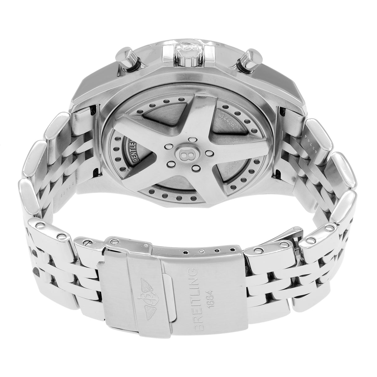 Breitling Stainless Steel Diamond Bentley 6.75 A44362 Watches Breitling