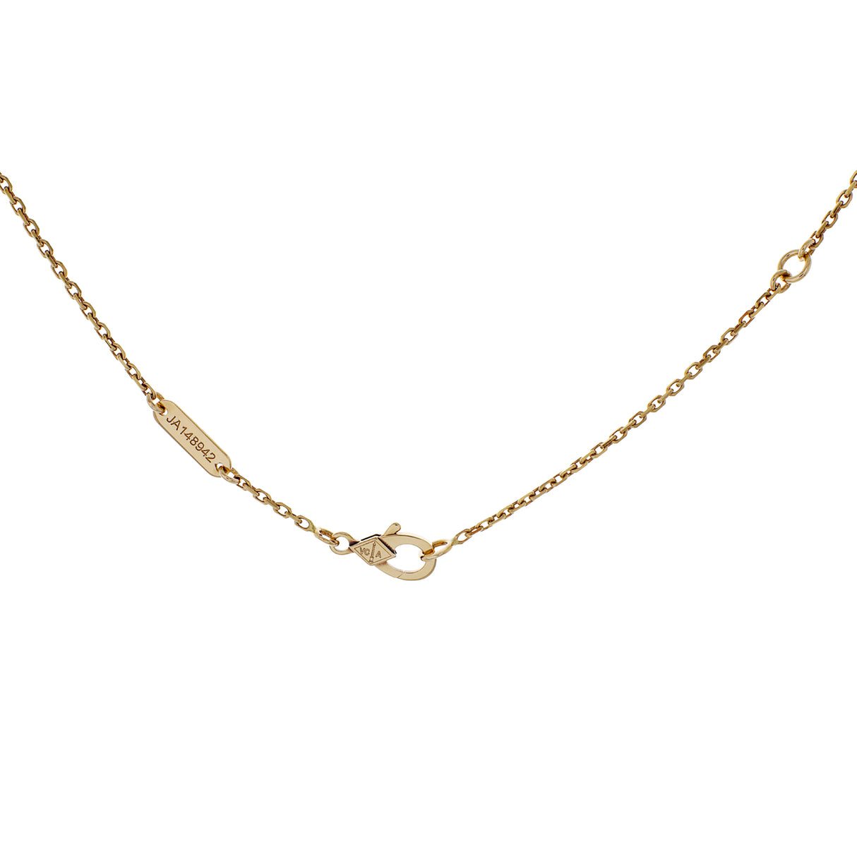 Van Cleef & Arpels 18K Yellow Gold Carnelian Vintage Alhambra Pendant Designer Jewellery Van Cleef and Arpels