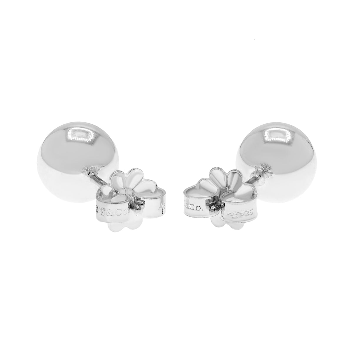 Tiffany & Co. Sterling Silver HardWear Ball Earrings Designer Jewellery Tiffany and Co