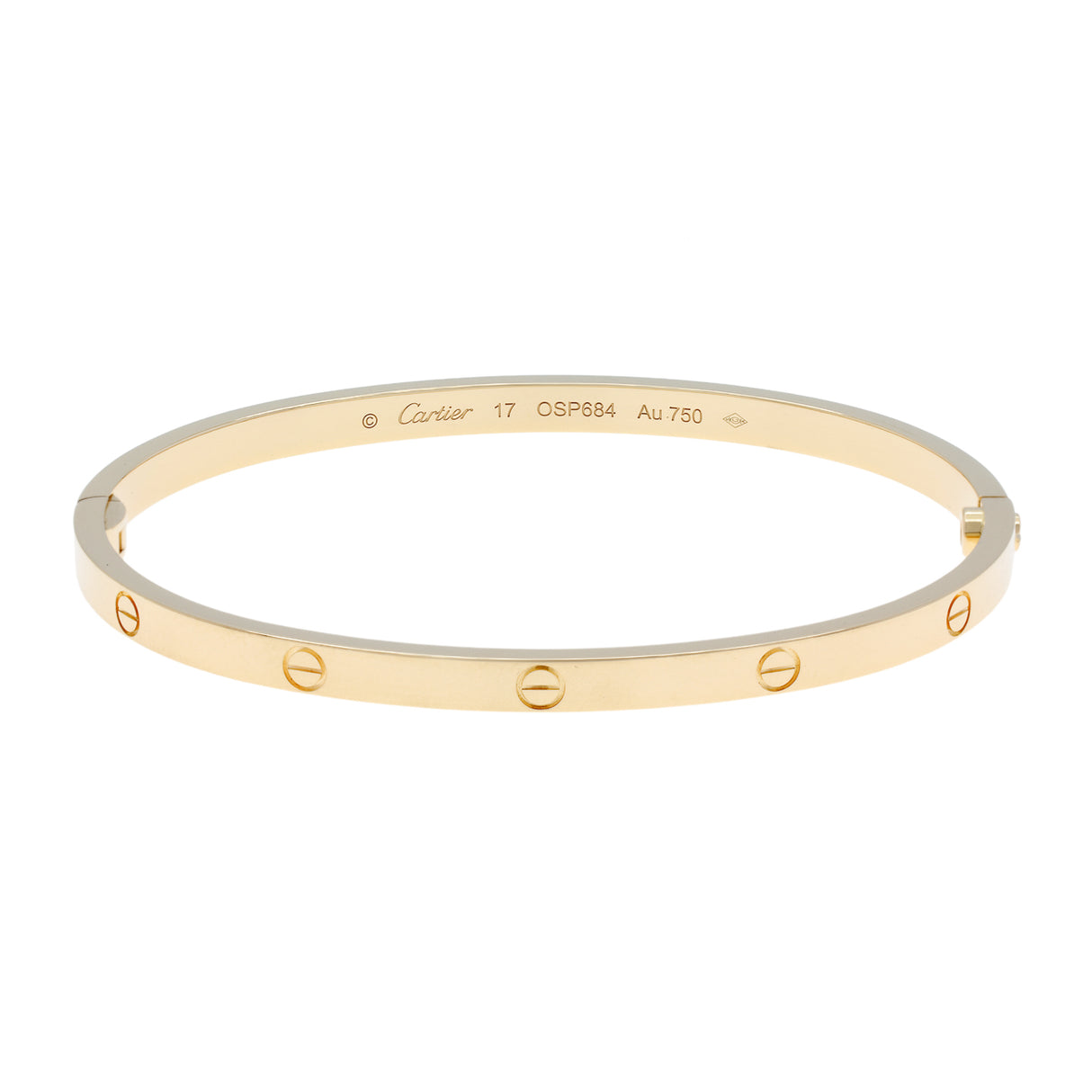 Cartier 18K Yellow Gold Small Love Bracelet Bracelets Cartier