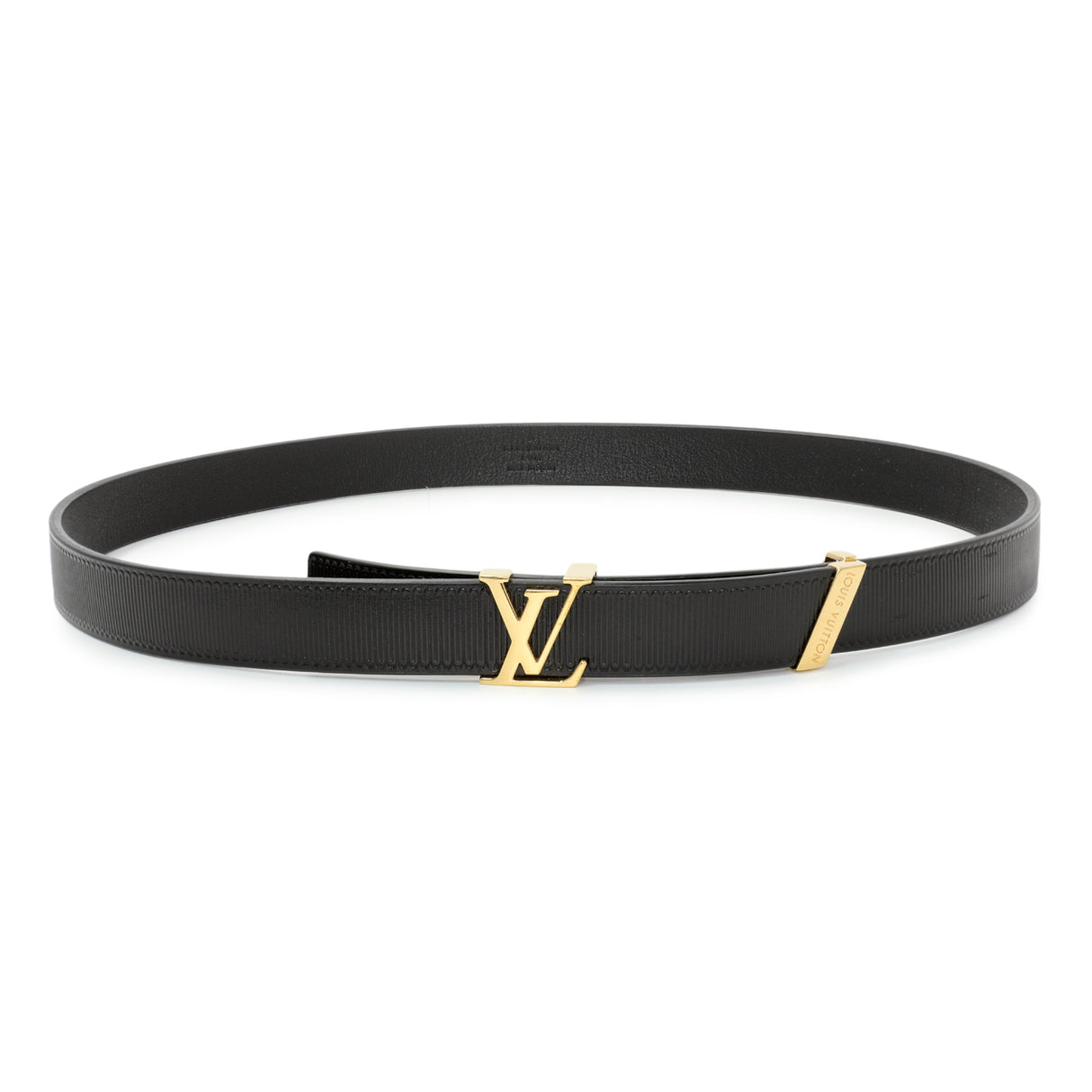 Louis Vuitton Black Calfskin Initiales 20mm Belt Accessories Louis Vuitton