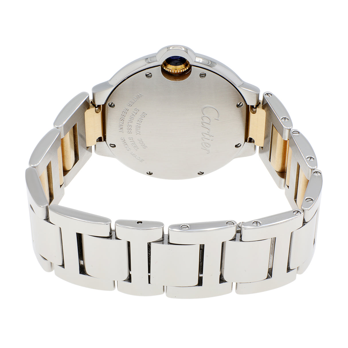 Cartier Stainless Steel 18K Yellow Gold Ballon Bleu 36mm W69008Z3 Watches Cartier