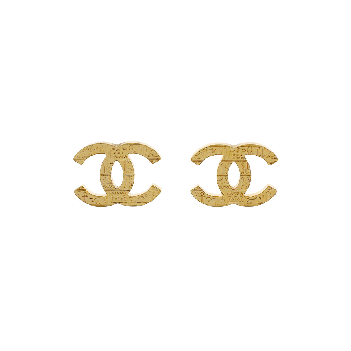 Chanel CC Hieroglyphic Earrings Designer Jewellery Chanel